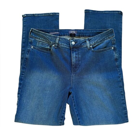 NYDJ Lift Tuck Technology Marilyn Straight Leg Jeans Womens Size 14 - Picture 1 of 9